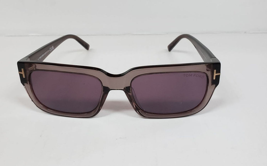 TOM FORD EZRA TF1075 45U CRYSTAL BROWN/BORDEAUX LENS AUTHENTIC SUNGLASSES G1A/20