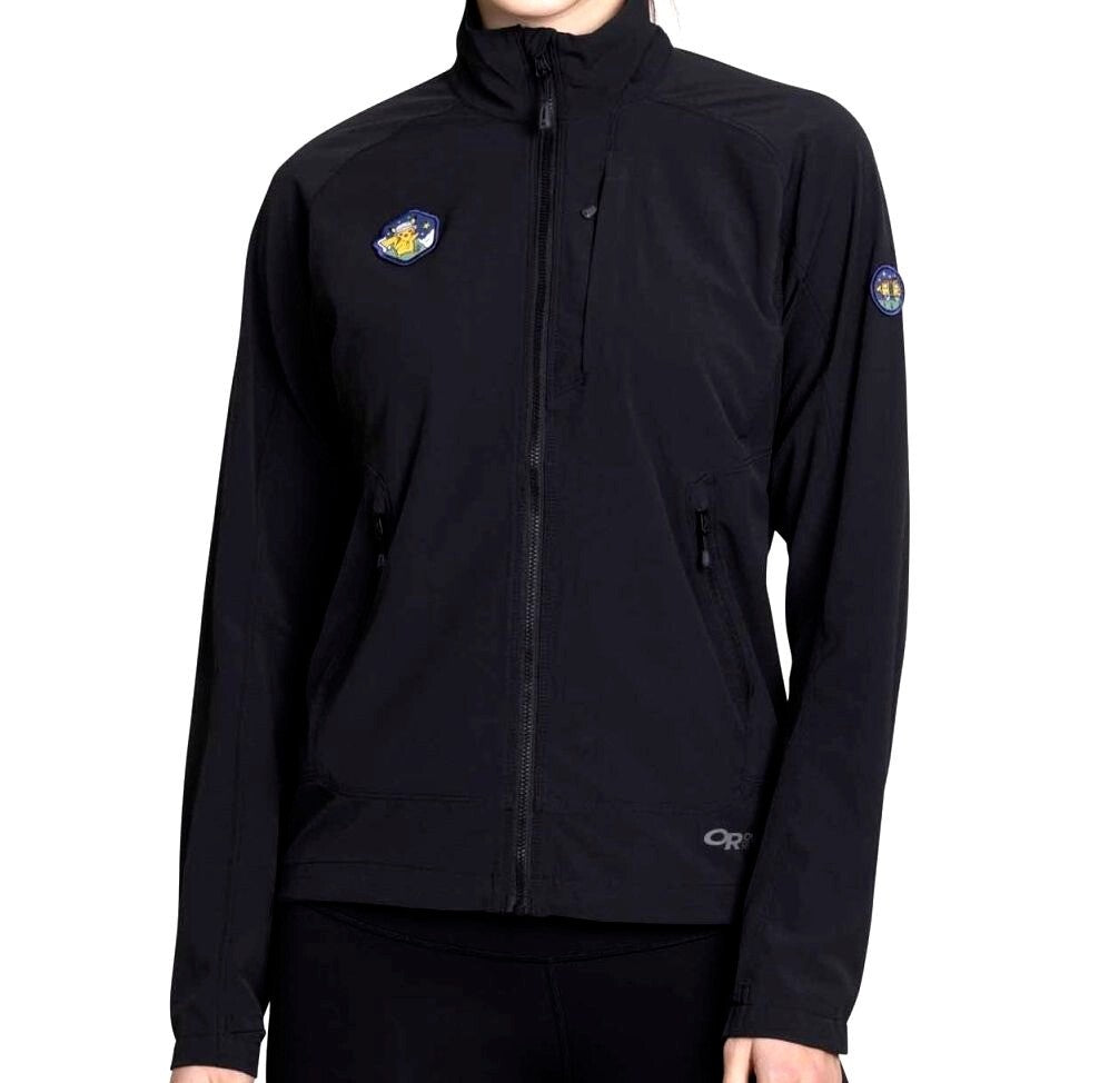 Outdoors x Pokemon Ferrosi Black Lightweight Jacket L Women RA22/220