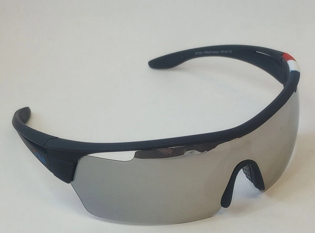 NEW FILA SF221 Sunglasses Unisex Sports Mirror Glasses FRANCE 137-0-115 /CH180