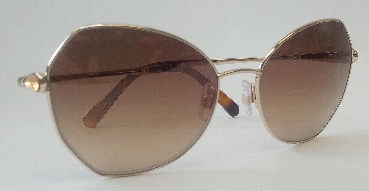 Swarovski SK0266 Sunglasses Shiny Rose Gold Gradient Lenses 57-17-135/CH92