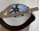 NEW Prive Alliance BUBBLE CAP Houndstooth Brown Adjustable Unisex RA6/225