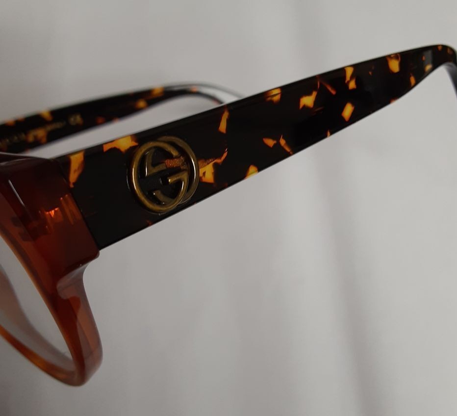 AUTHENTIC Gucci GG0099O 003 Havana Women Eyewear Optical 50-18 Italy / G143