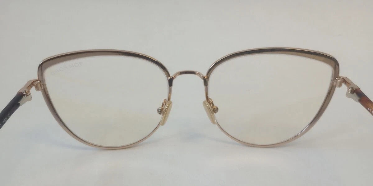 TOM FORD TF5741-B 55-17-140 OPTICAL FRAME EYEGLASSES ITALY BROWN CH124
