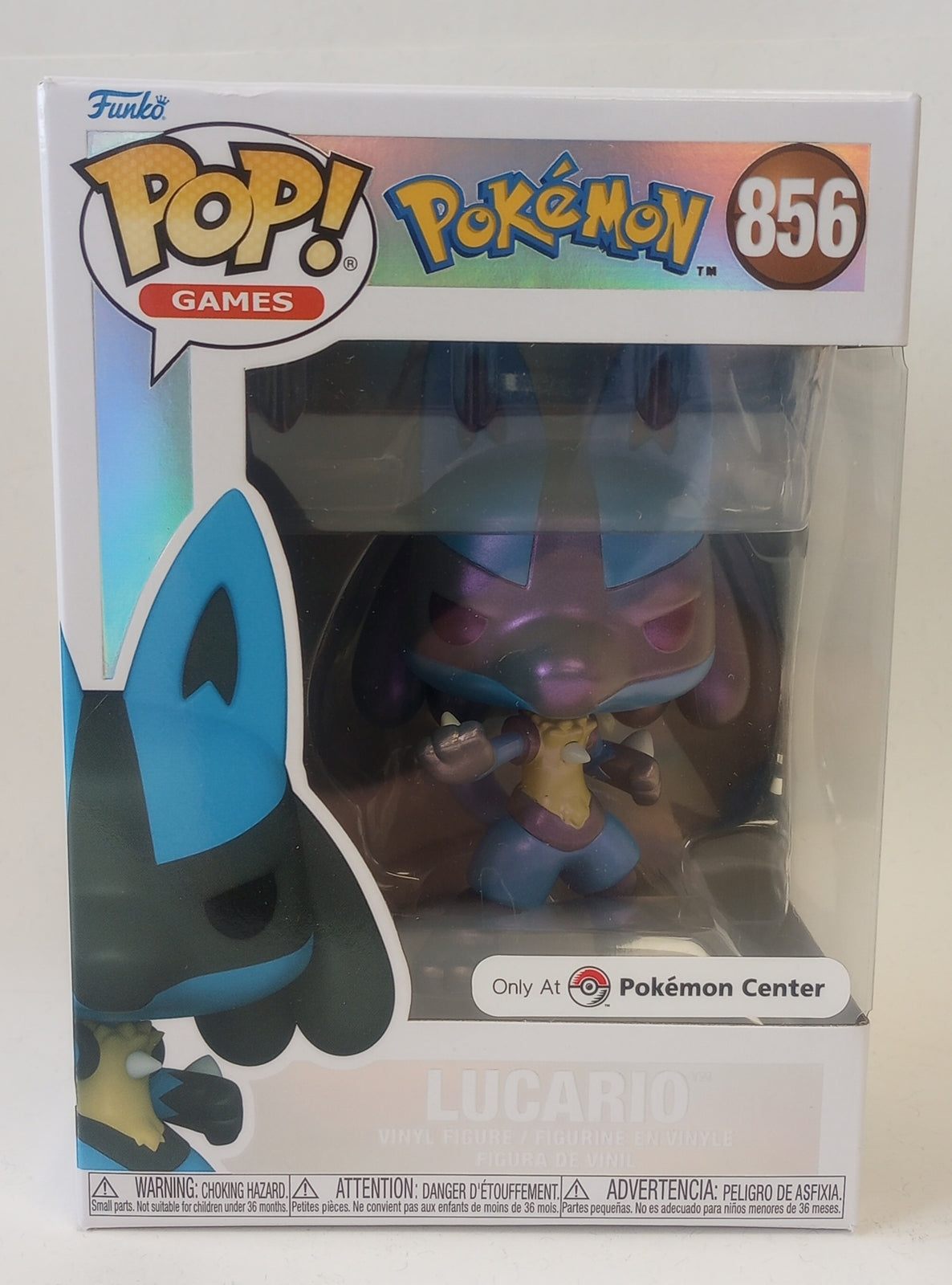 Pokemon: Lucario (Pokemon Center Exclusive) - Pop! Vinyl (POP!) #856 /CH33/122