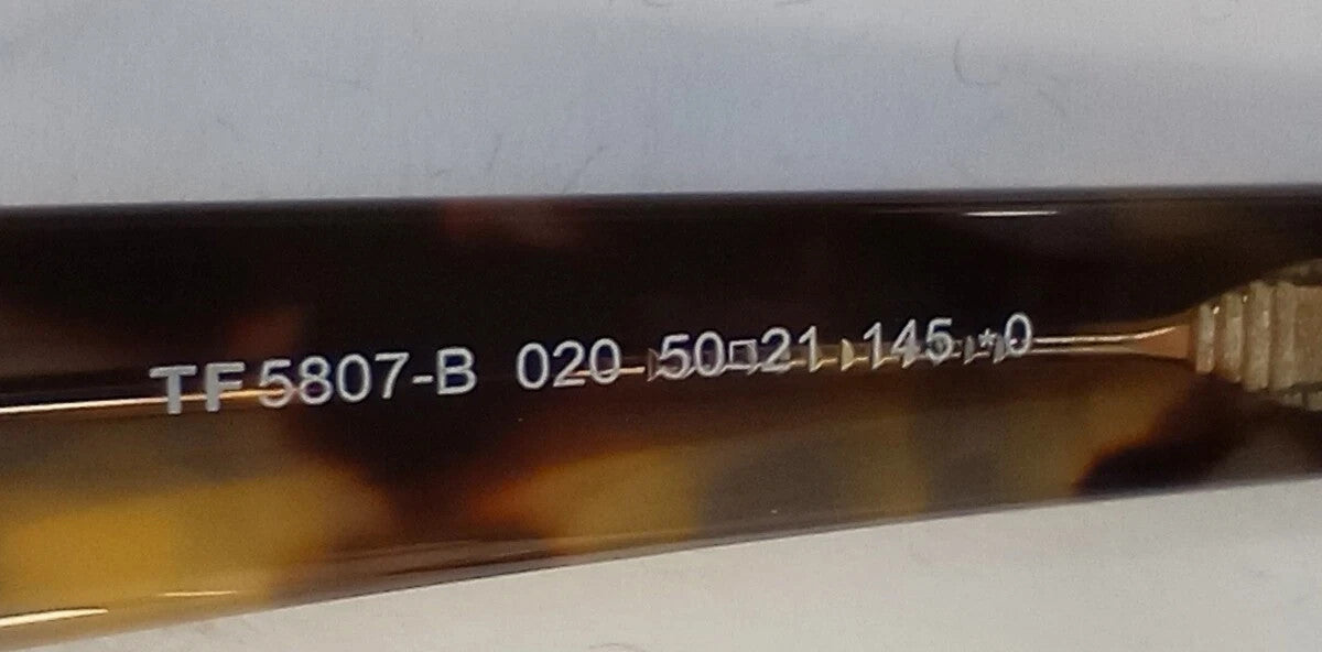 TOM FORD FT5807-B Blue-Light Block 020 OPTICAL FRAME EYEGLASSES ITALY CH126