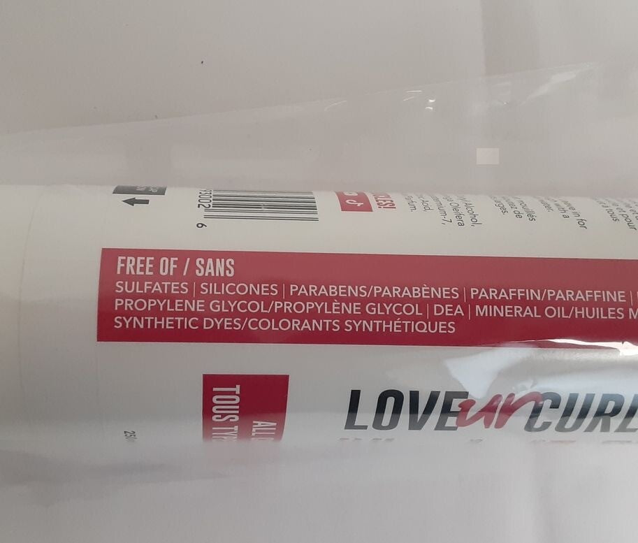 Love Ur Curls Silicone Free Conditioner Curly Wavy 250mL/8.5 fl.oz.  RG11/223