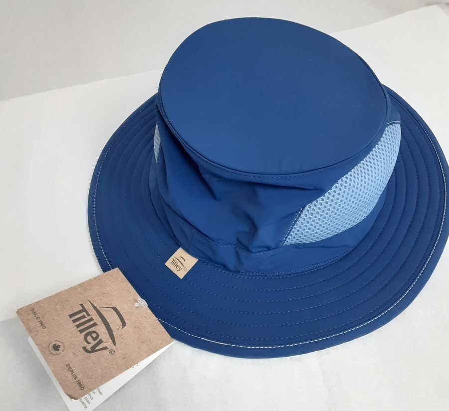 Tilley Taf101 Airflo Algonquin Broad Brim Hat Size M Unisex Royal Blue BB10