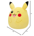 Squishmallows Pokemon Center Exclusive 12-Inch Winking Pikachu Stuffed /DA1a4