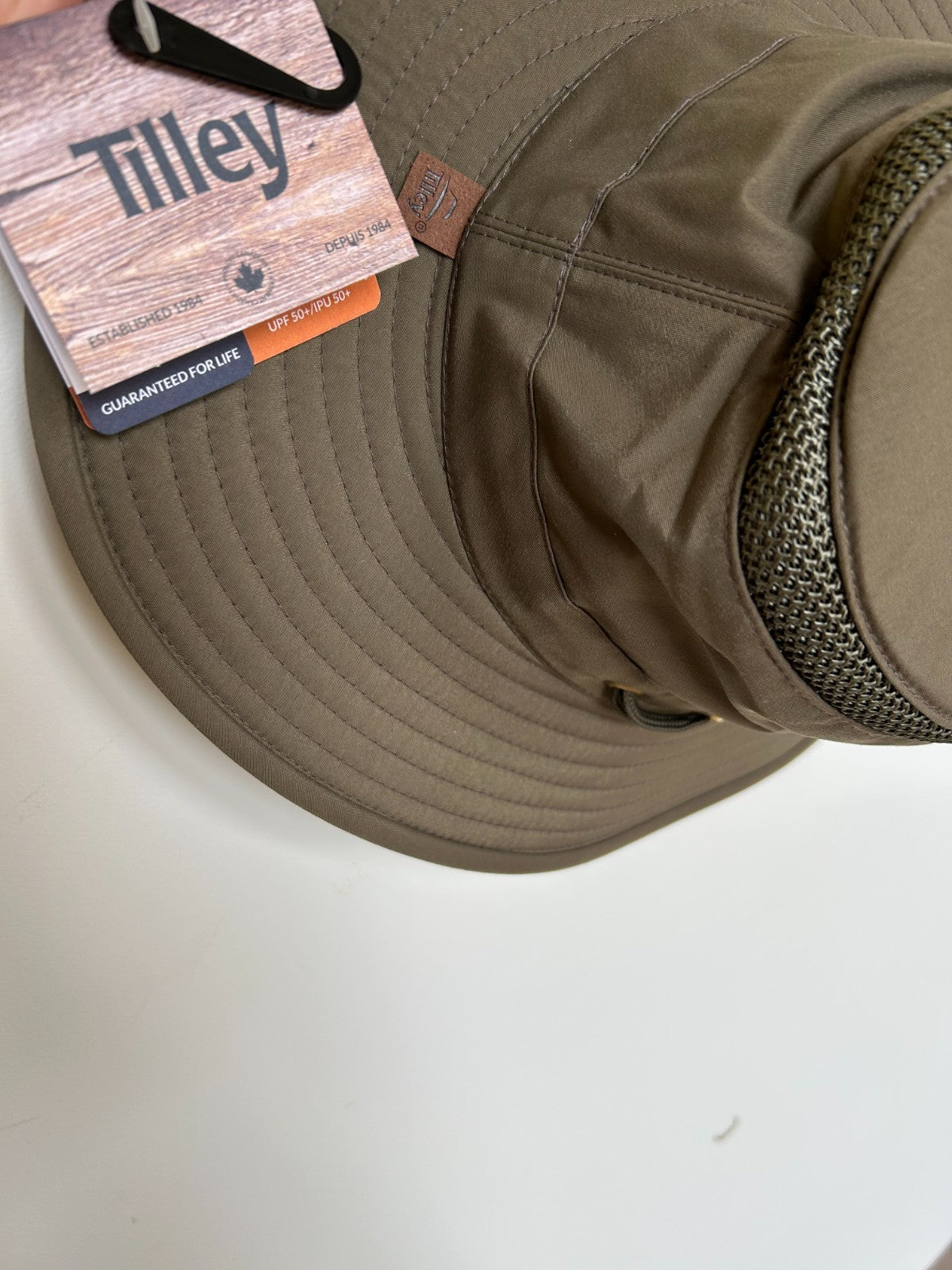 New Origial Tilley Airflo LTM6 OLIVE Boarder Hat UPF 50+ Vented  Size LG 7 3/87