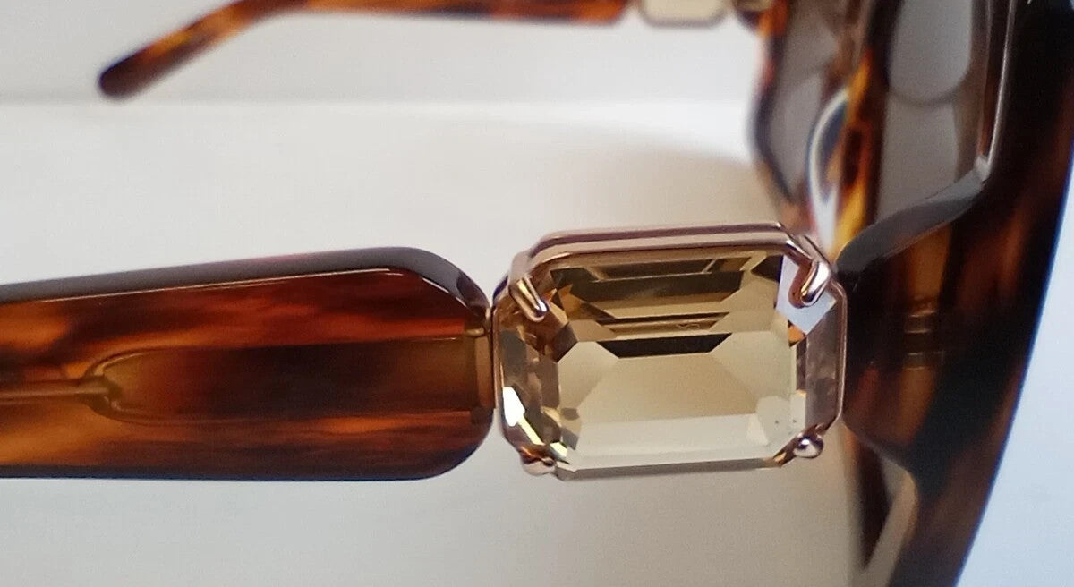 NEW Swarovski SK351 52E Havana Brown Women Sunglasses 56-14-140 /CH57