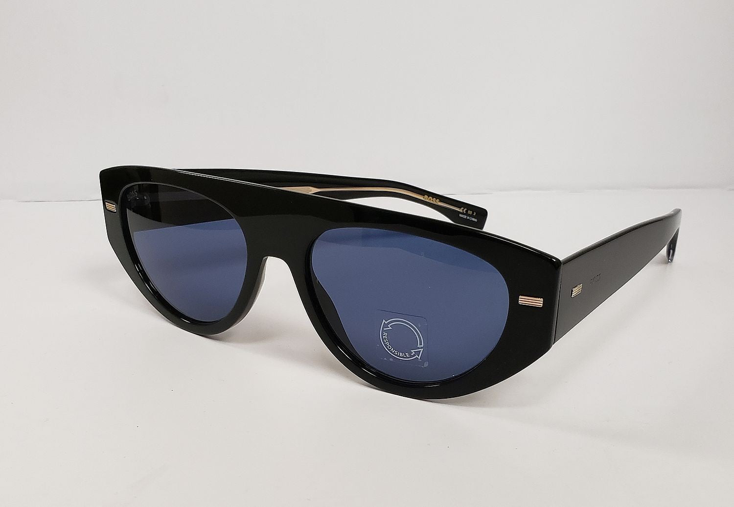 NEW Boss by Hugo Boss 1443/S 807KU Cat eye Black Sunglasses G27/23