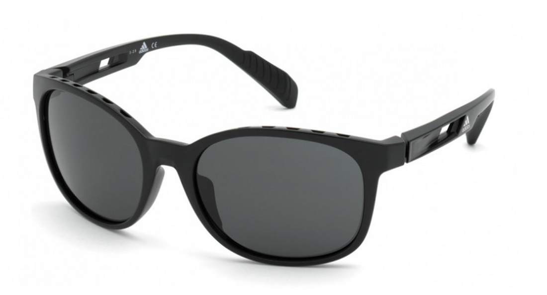 New ​Adidas Sport SP0011 01A Shiny Black Men's Sunglasses G6A/20