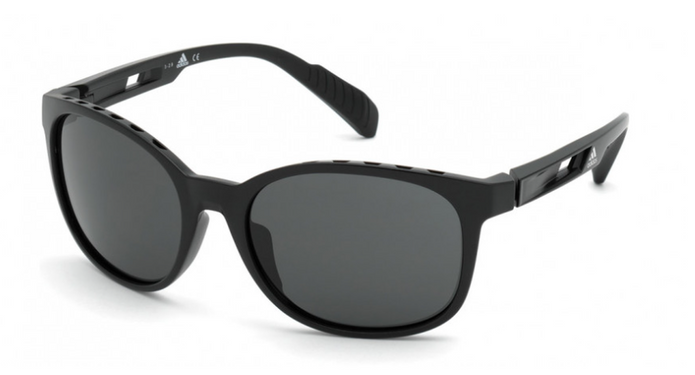 New ​Adidas Sport SP0011 01A Shiny Black Men's Sunglasses G6A/20