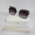 SWAROVSKI SK 324H 20B Silver Metal Gradient Grey Brown Lens Sunglasses G10a/21