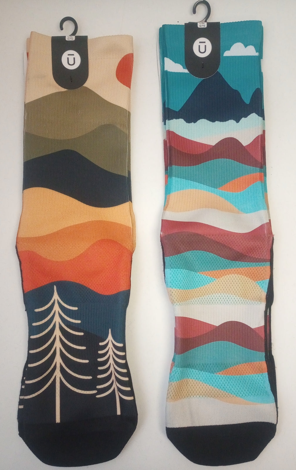 OUTWAY Set of 2  All-day Performance Adventure Crew Socks L/XL /CH27/121