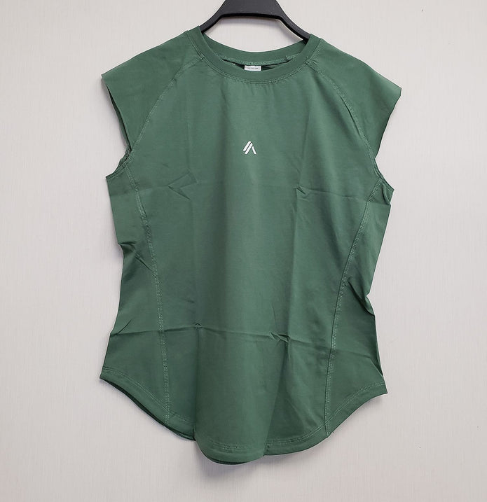 NEW Alphalete Women's Velocity Tee Luxury Green (283609) Size M G1a/21