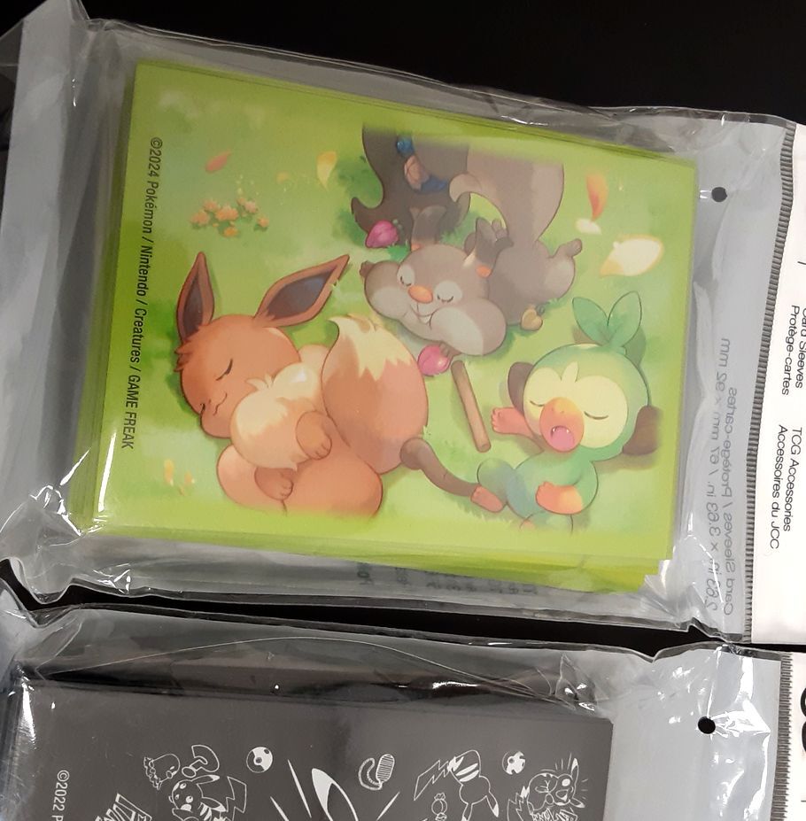 Pokemon TCG Accessories LOT of 3 pack Assorted Card sleeves RG17/221