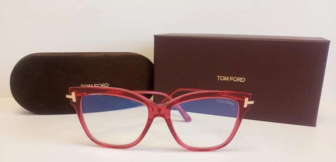 NEW AUTHENTIC Tom Ford TF5704-B Blue-Light Block Eyeglasses 54-15-140 CH210