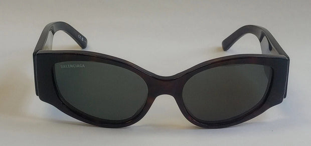 NEW BALENCIAGA BB0258S 008 56-18-145 BROWN HAVANA Women SUNGLASSES CH221