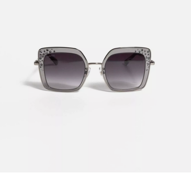 SWAROVSKI SK 324H 20B Silver Metal Gradient Grey Brown Lens Sunglasses G10a/20