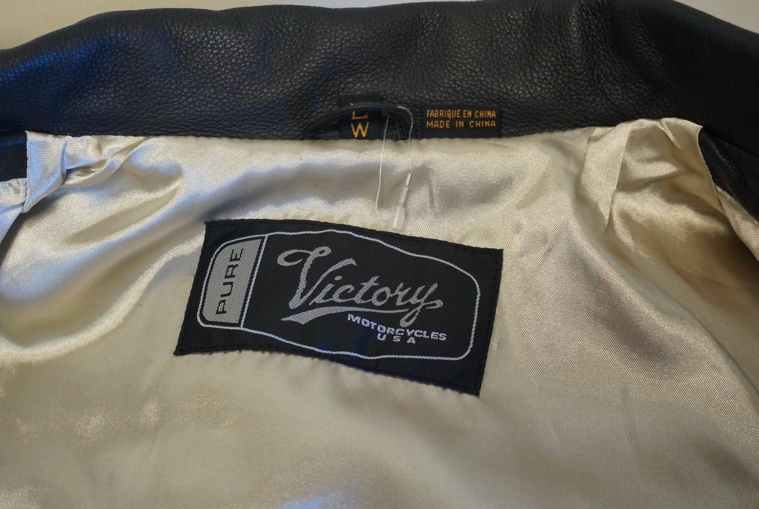 VICTORY CLASSIC WOMEN'S MOTORCYCLE POLARIS  JACKET LEATHER   NEW /Size - L6