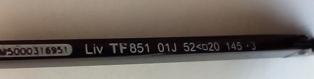 NEW TOM FORD TF851 01J 52-20-145 MEN SUNGLASSES ITALY CH287