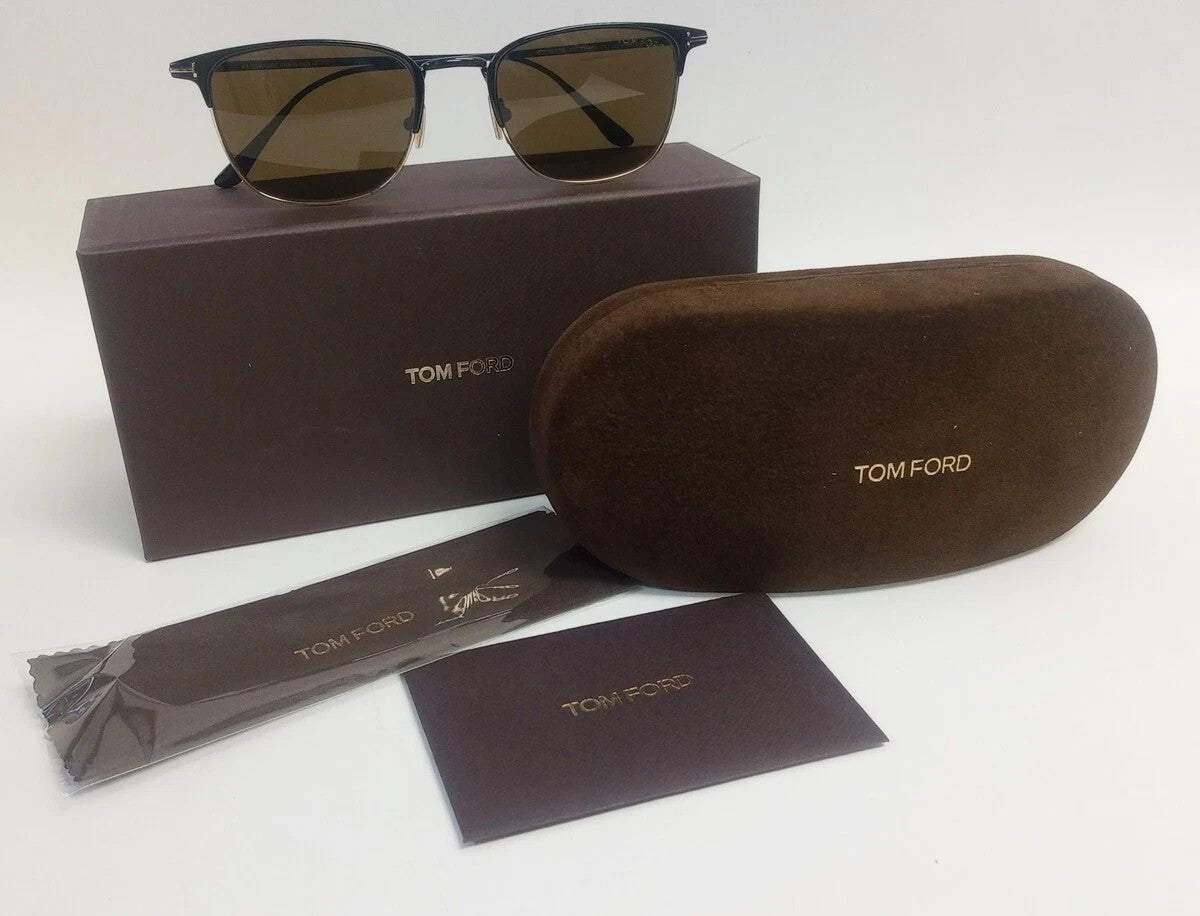 NEW TOM FORD TF851 01J 52-20-145 MEN SUNGLASSES ITALY CH281