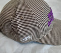 NEW Prive Alliance BUBBLE CAP Houndstooth Brown Adjustable Unisex RA6/222
