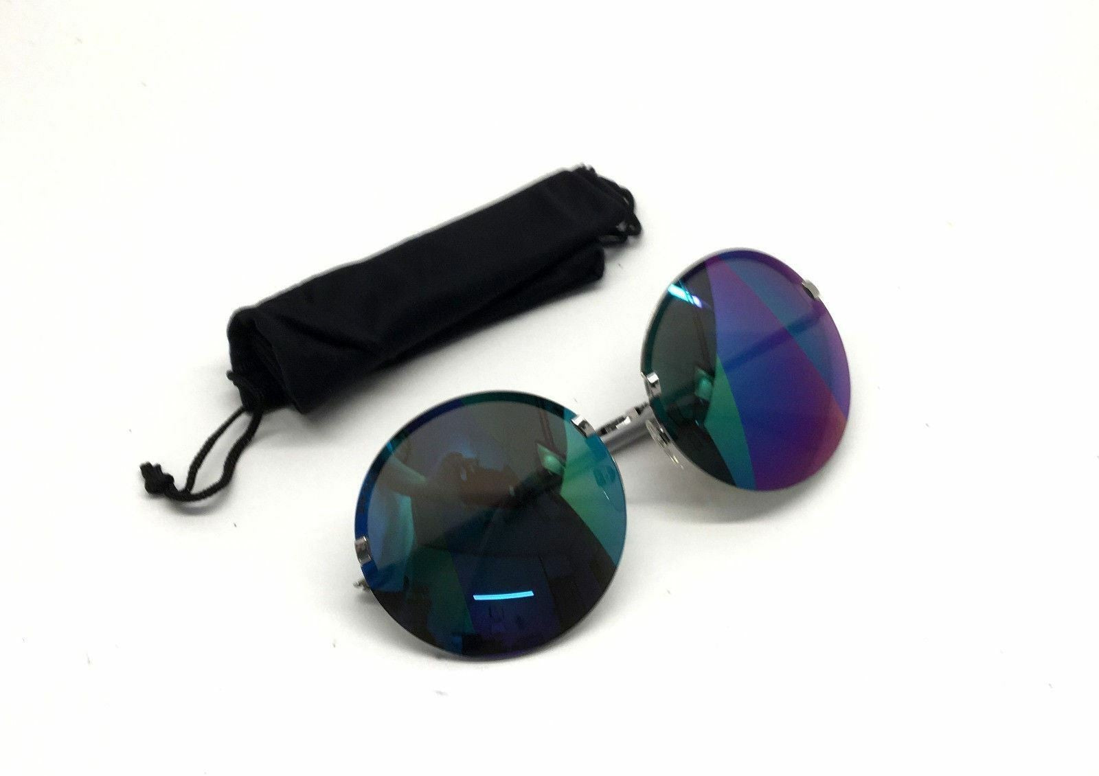 Diesel DL0001 16x Women Sunglasses Round Oversized Multicolor Mirrored BB80