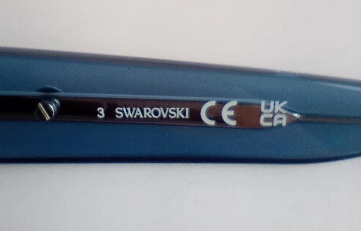 NEW Swarovski Women's Sunglasses - Blue Lens Cat Eye SK391 90V 54-18-140 /CH66