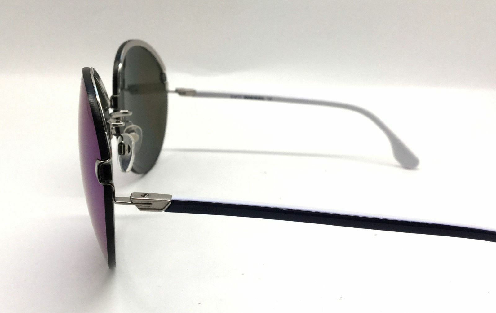 Diesel DL0001 16x Women Sunglasses Round Oversized Multicolor Mirrored BB87