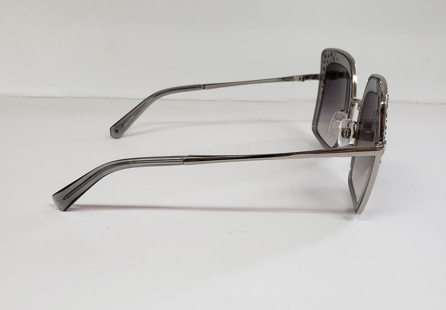 SWAROVSKI SK 324H 20B Silver Metal Gradient Grey Brown Lens Sunglasses G10a/25