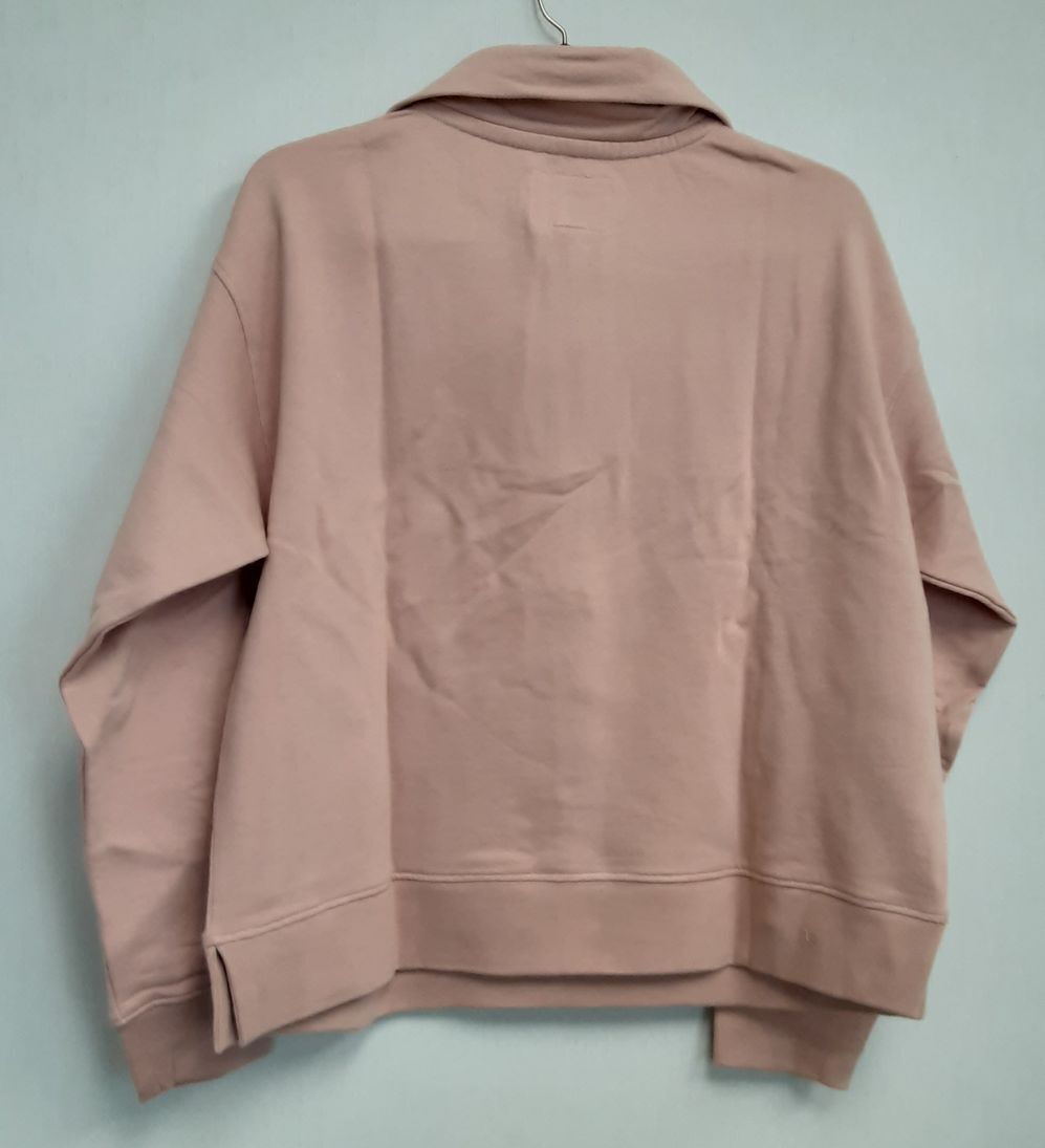 NEW Tilley Women casual half zipper soft pullower Size L organic cotton RG17/223