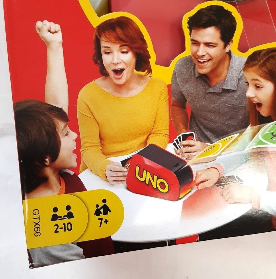 Mattel Games UNO Attack! Card Game Random Shooter 7 + 2-10 players NEW RA5/221
