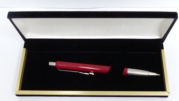 NEW PARKER 0.5 mm  RED  PENCIL IN BLACK FELT BOX /CH10/121