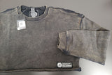 NEW Alphalete Women's Terry Oversize Crop Pullover Onyx (260778) Size M DA8a/22