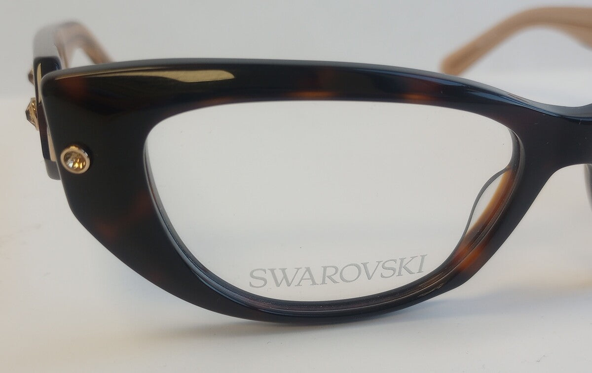 NEW Swarovski SK5476 052 Eyeglasses Dark Havana Frame 53-16-140 /CH7/118