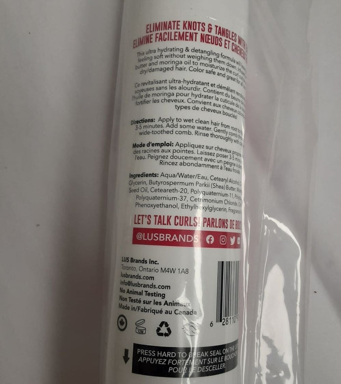 Love Ur Curls Silicone Free Conditioner Curly Wavy 250mL/8.5 fl.oz.  RG11/226