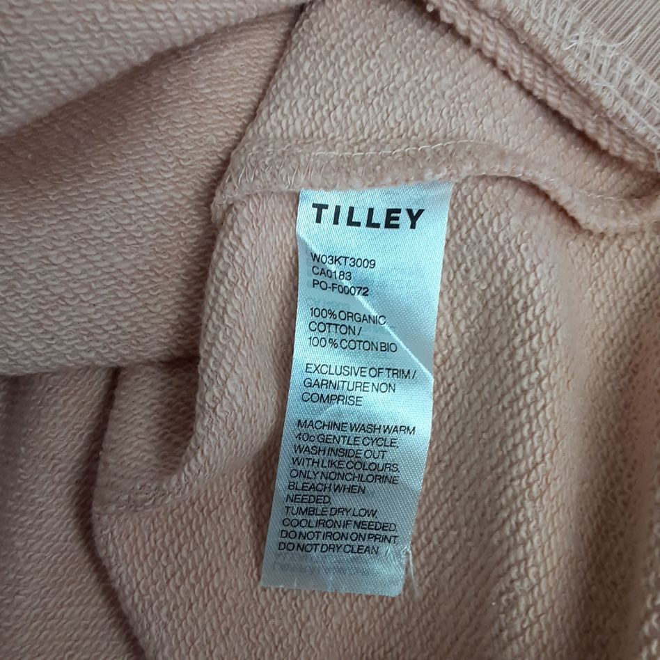 NEW Tilley Women casual half zipper soft pullower Size L organic cotton RG17/227