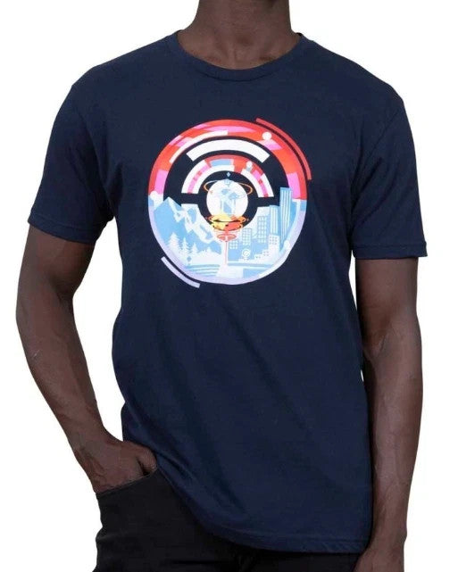 Pokemon GO Fest 2021 Navy Relaxed Fit Crew Neck T-Shirt - Adult M / G25a1