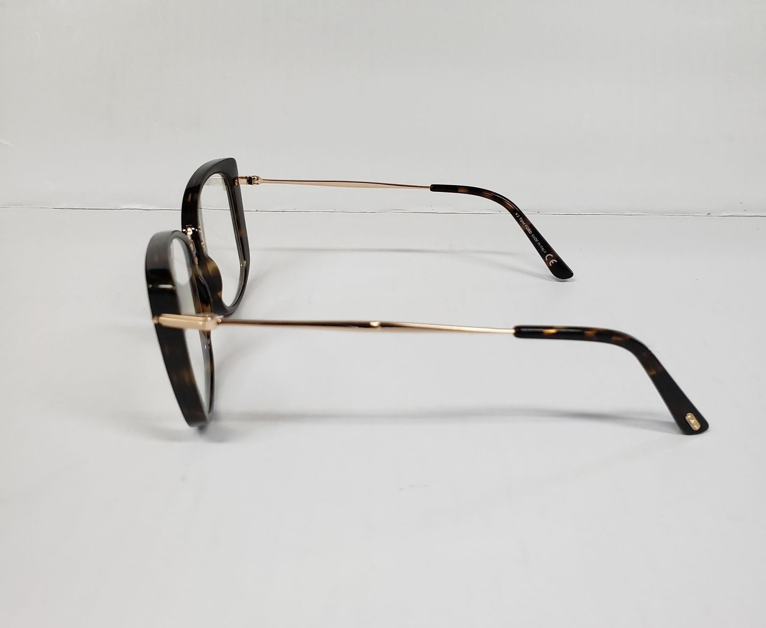 New Tom Ford TF 5816-B 052 Gold Havana Brown Eyeglasses Frame DA14a/24