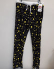 Pokemon Pikachu & Teddiursa Black & Yellow Lounge Pants 2XL Women RA3/221
