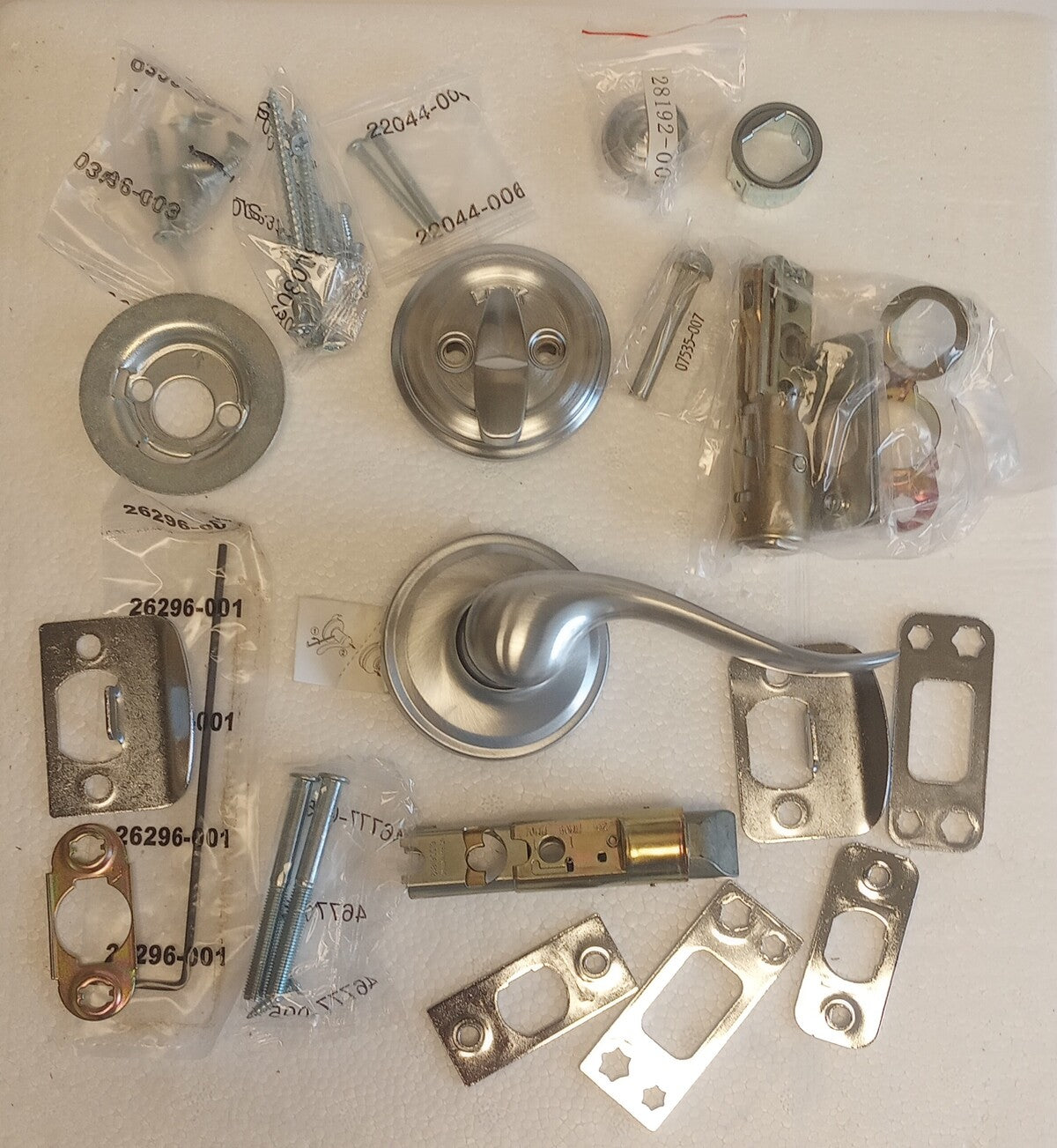 WEISER INNER TRIM ENTRY HADLESET 9GLA96750-141 SATIN CHROME  /N3/122