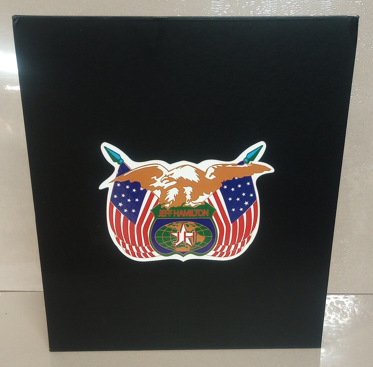 NEW Jeff Hamilton Solid Black Leather Lined Hooded Jacket - Lions NFL /CH215