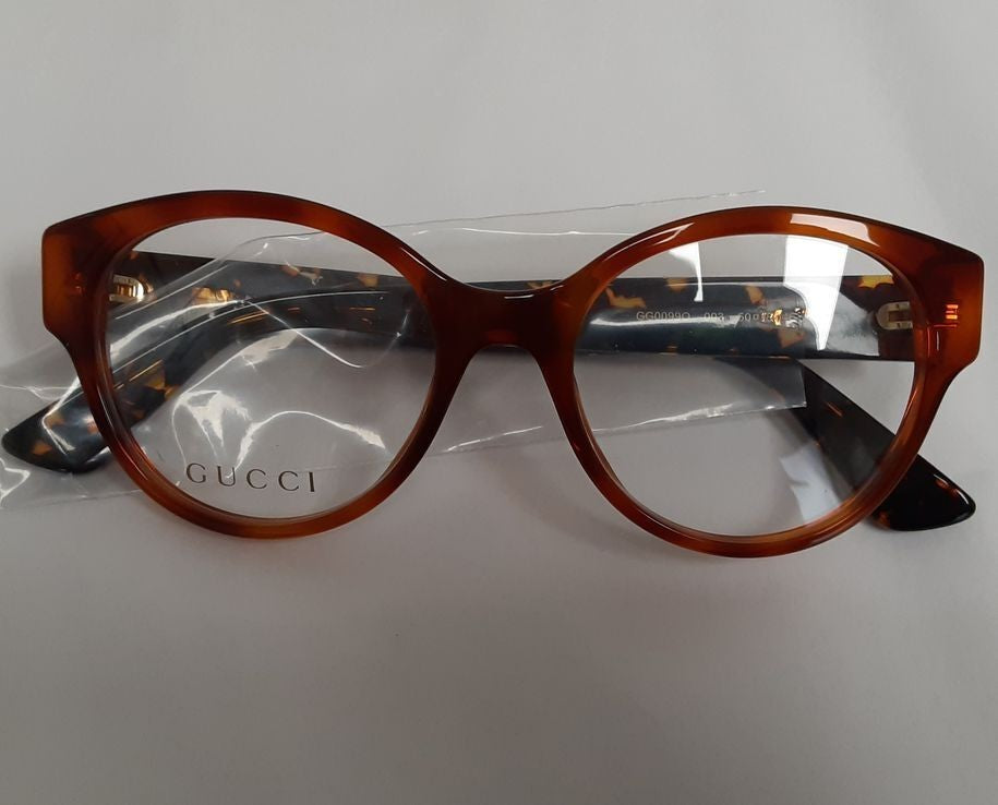 AUTHENTIC Gucci GG0099O 003 Havana Women Eyewear Optical 50-18 Italy / G140