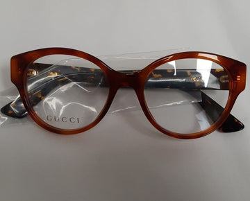 AUTHENTIC Gucci GG0099O 003 Havana Women Eyewear Optical 50-18 Italy / G140