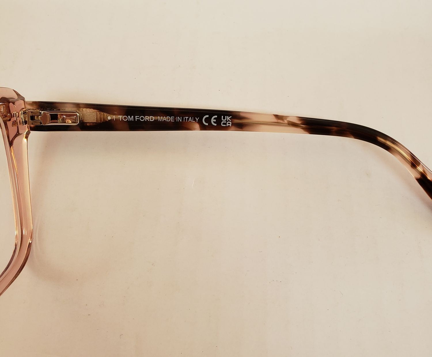 New Tom Ford TF5826-B 072 Clear Pink Plastic Eyeglasses Frame 55-16-140 DD3A/27