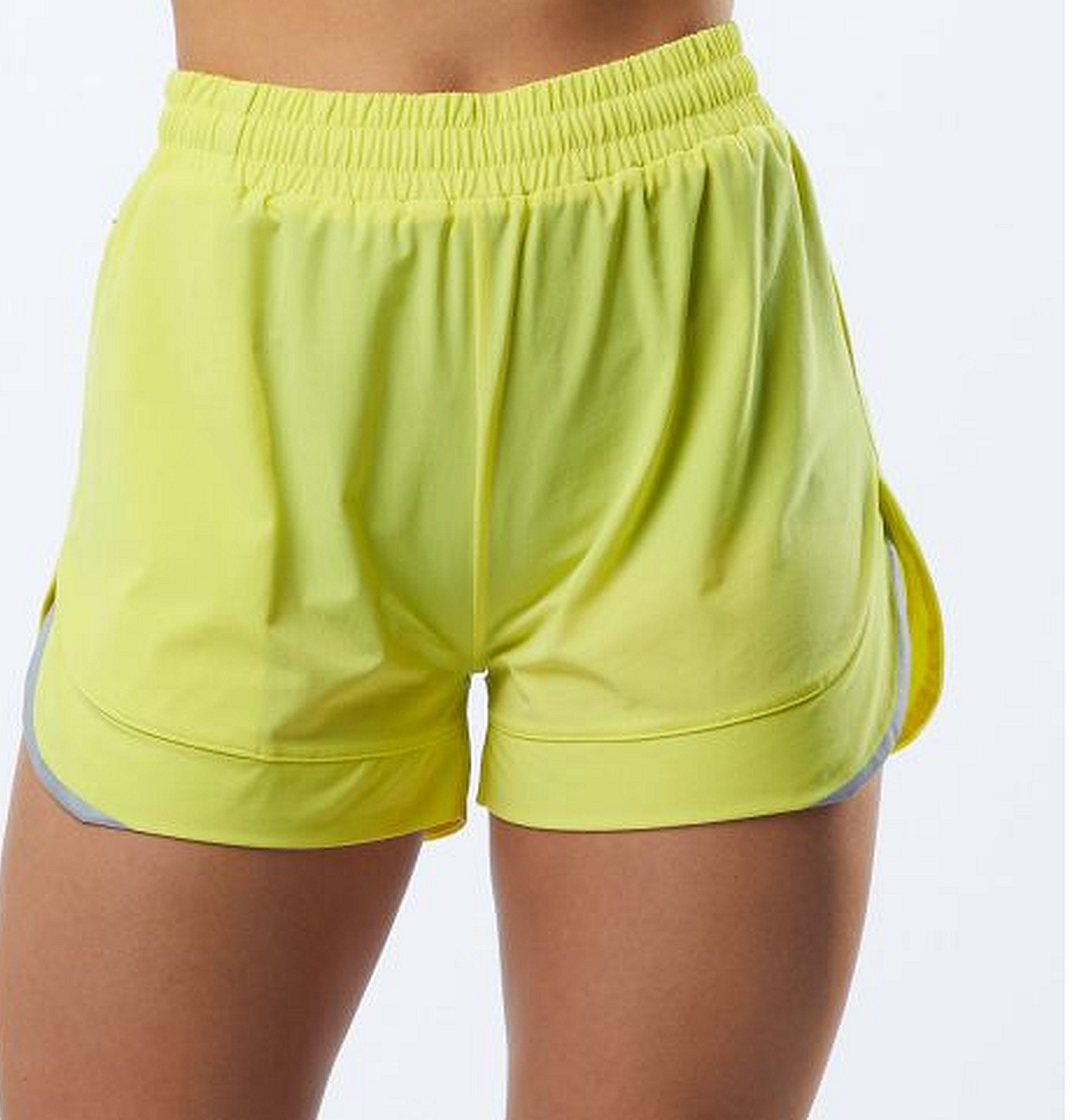 NEW Alphalete Womens Infinity Stride Short W/Liner(286150) Size S Citrus G12a/20