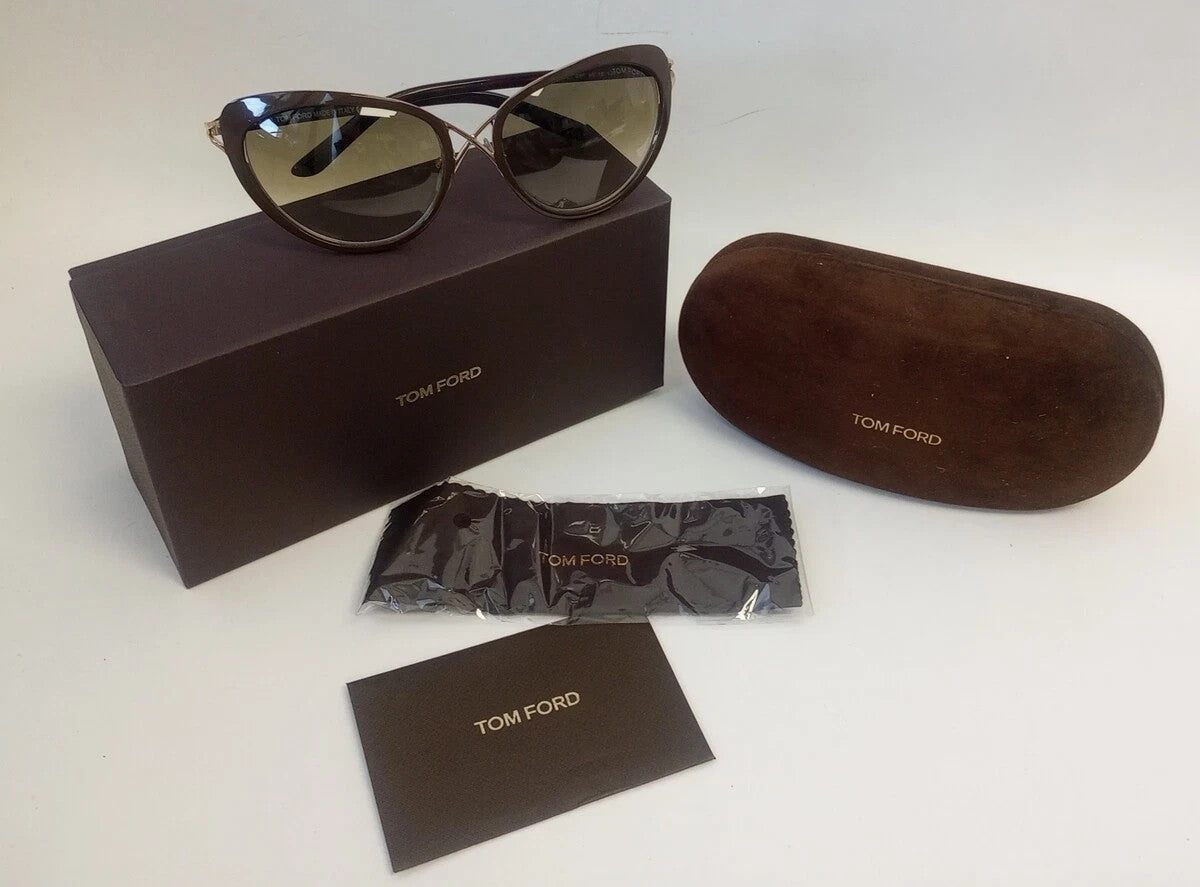 Tom Ford TF 321 28F DARIA BROWN GRADIENT AUTHENTIC 59-18-130 CH293