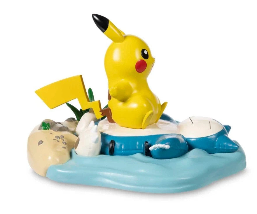 NEW Pokemon Center Pikachu Relaxing River Figure/ G21a2